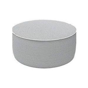 Outdoor/Indoor Inflatable Stool Ottoman, All Weather Patio Footrest Pouf, Portable Round Ottoman for Patio Garden, Camping or Home, D21xH9 Inches