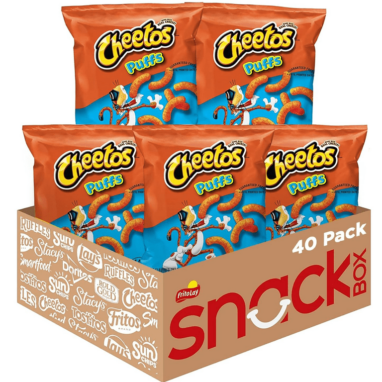 Cheetos Jumbo Puffs, 0.875 oz (40 Count) Best Before May 2025