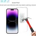 Ailun 3 Pack Screen Protector for iPhone 14 Pro [6.1 inch] + 3 Pack Camera Lens Protector,Sensor Protection,Dynamic Island Compatible,Case Friendly Tempered Glass Film,[9H Hardness] - HD