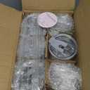 18 Oz 8 Pack Acrylic Snowglobe Tumbler, Snow Globe Cups with Pre Drilled Hole, Double Wall Plastic Clear Travel Coffee Tumbler Mugs for Snow Globe Glitter DIY