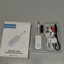 Premium Pro Bluetooth 5.4 Transmitter Receiver,Airplane Audio Adapter,Wireless Transmitter for TV/Travel Flight,Airline,Gym.Compatible with 2 AirPods/Headphones,Bluetooth Receiver for Car/Home Stereo (White)