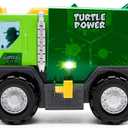 Teenage Mutant Ninja Turtles Toy, Thrash 'N' Battle Garbage Truck with 3 Sewer Cap Launchers, Lights & Sounds, TMNT Mutant Ninja Turtle Vehicle for Kids, Ages 3+