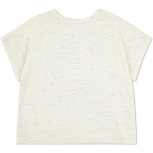 Hurley Girls Soft Knit Basic T-Shirt (6X, Pale Ivory)