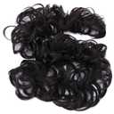 CAISHA Hairpiece Hair Wrap Heat-resistant Synthetic Fibres Curly Messy Updo Dark Brown HW21