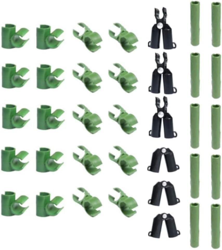 36 Pieces Adjustable Plant Trellis Connector Clip Plastic Plant Connector Stakes Garden Plastic Connector Connecting Joint Buckle Clip 16mm