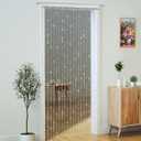 YaoYue Crystal Beaded Curtain Door Curtain 36 x 79 Inches 22 Strands Acrylic Hanging Door Beads Room Divider for Doorway Window Living Room Bedroom Wall Closet Home Decor (White,1 Panel)