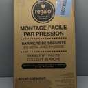 Regalo Safety 29-38.5" Baby Gate for Doorways & Bottom of Stairs, Pressure Mounted Baby Gate with Door for Babies, Toddlers & Pets, Tested & Safe for 30 Years, American Designed, American Owned, White