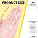 Happizza 100pcs Acrylic Clear Button Pins,1.38 Inch Custom Buttons Pin Badges, DIY Blank Pins,Round Photo Buttons Personalized Button Making kit for Craft