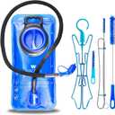 WACOOL 2L 2.5L 3L BPA Free PEVA Hydration Pack Bladder Leak-Proof Water Reservoir (Hydration Bladder With Cleaning Kit)