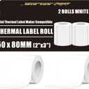 2x3 Labels, M110 Thermal Labels for Phomemo Label Printer M110 Labels M100 M110 M220 M200 M120 M221 Print Master Labels Refill for Ponek M100 Marklife P50 for Clabel 221B 1.97''x3.15'' 50x80 mm