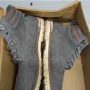 Vostey Men's Hiking Boots Motorcycle Casual Chukka Boots for Men(BMY670B Grey 11)
