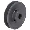 uxcell AK34-5/8 V-Belt Sheave 5/8"Bore 3.45"OD Single Groove Web Sheave Bored-to-Size Sheave, Cast Iron, Belt Section for 4L or A Belt