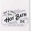 Funny Bathroom Hand Towels, Soap & Towels Extra Hot Bath Funny Decorative Hand Towels for Farmhouse Bathroom Spa Gym Decor Housewarming Gifts 16x24 Inch