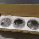 3 Pack Modern Style Glass Shade Replacement, Smoky Grey Cylinder Light Fixture Replacement Glass Globe or Glass Cover with 1-5/8-Inch Fitter for Chandelier Wall Sconce Pendant Light G0113