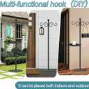 Upgraded 74" Shepherd's Hook for Bird FeederFloor Hanging PlantWind Chime Stand, Waterproof Metal & Adjustable-Height Standing Pole Holder for Lantern and Wreath, Indoor & Outdoor2 Placement Racks)