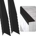 Rubber Bond Stair Edge Protector (Pack of 15) 36x2x1 inch Anti-Slip Stair Corner Trim Rubber Strips - Waterproof Self-Adhesive Staircases for Outdoor & Indoor Uses | Protect Kids & Pets - Black