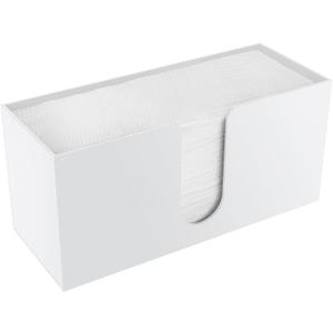 1Pack Paper Towel Holder Countertop, White Acrylic Napkin Dispenser, Multifold Paper Towel Dispenser for for Z-fold C-fold MultiFold Trifold-Bathroom Toilet Kitchen Restaurant(3mm Acrylic)