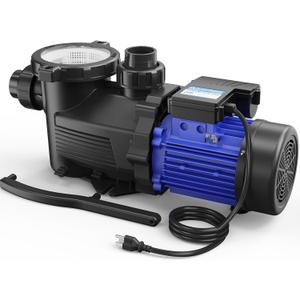 AQUASTRONG In/Above Ground Pool Pump, High Flow (Single Speed, 2HP, 8917 GPH, 115V) AQUASTRONG In/Above Ground Pool Pump, High Flow (Single Speed, 2HP, 8917 GPH, 115V)