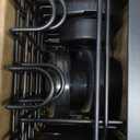 KEGII Suction Cup Shower Caddy 4 Pack, Universal Fit for All Showerheads, No Drill Bathroom Organizer with 36 Hooks & Razor Holder, Removable and Waterproof, Black