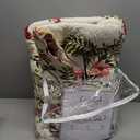 Greenland Home Butterflies 100% Cotton Quilted Botanical Throw Blanket