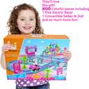 Car Toys for Girl 4-6,201 PCS Race Car Track for Kids Ages 3-5 Monster Truck 2+ Year Old Birthday Gift,Toddler Cars Toy for 3+ Year Old Girl