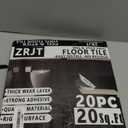 20-Pack Peel and Stick Floor Tiles Vinyl Floor 12 x 12 inch Self Adhesive Waterproof Glossy Flooring Planks DIY for Bathroom, Kitchen, Living Room, RV, Cover 20 Sq. Ft, Polish White Marble