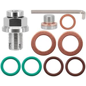 Dsnaduo 1/2"-20 Oversize Piggyback Oil Drain Plug, Stainless Steel Self Tapping Oil Pan Thread Repair Kit