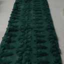 Artscope Snowflakes Christmas Tree Pillow Covers 14x36 Inch Decorative Winter Holiday Throw Pillow Cases Soft Plush Faux Fur Velvet Couch Cushion Case for Christmas Sofa Bed Room Home Decor-Green