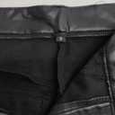 Women's Black Faux Leather Pants – Size S – Stylish Slim Fit