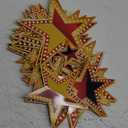 45 Pcs Star Centerpieces for Movie Night Party Decorations 3D Movie Night Supplies Star Decorations in 3 Sizes 8 5 3 Red Carpet Film Show Theme Birthday Party Table Decor(Vivid,Multicolor)