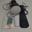 Ceiling Fans with Lights,36" LED Fan Light Hanging with Hook,Hook Type Ceiling Fan,Plug in Ceiling Fan Light,40W,3000-6500k,Remote Control,Portable Fan for Camping Bed, Patios,(Black)