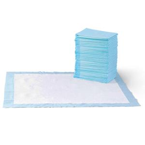Basics Puppy Pads with QuickDry 5Layer LeakProof Design for Potty Training, XLarge Size 28 x 34 Inch, Pack of 40, Blue & White