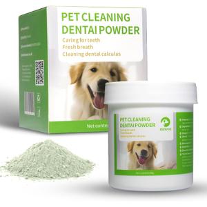Dog Dental Powder, Dental Care for Dog Teeth Breath Freshener, Plaque & Bad Breath Off Powder Dog - Helps Dental Health for Small, Medium and Large Dog, 80g