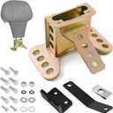 Benlari Driver Backrest Bracket, Adjustable Rider Driver Backrest Mounting Hardware Kit Fit for Harley Davidson Touring Street Glide Road Glide Electra Glide Road King CVO 1988-2024, Colored Zinc