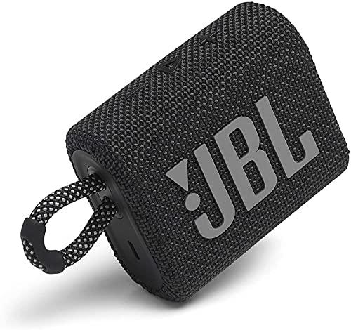 JBL - GO3 Portable Waterproof Wireless Speaker - Black 