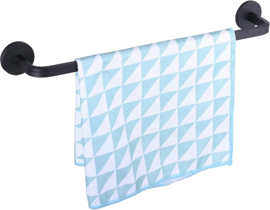 14 Inch Magnetic Towel Holder for Refrigerator, Heavy Duty Magnetic Towel Bar for Kitchen Dishwasher, Oven, Fridge, Washing Machine, Strong Magnet, Rustproof Aluminum, Black, Pack of 1