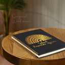 MFOMFO Thank You Gifts for School Resource Officer, Inspirational School Resource Officer Security Staff, Office Meeting Notebook for Work, Encouragement Educator Staff Gold Spiral Notebooks-LTJ09