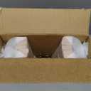 Nature Smile Solid Lotus Wood Deluxe Wooden Pants Hangers Bottom Hanger Jeans Hanger Skirt Hanger with 2-Adjustable Clips Anti-Rust Hook Pack of 10 (Natural)