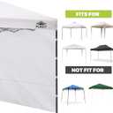 Instant Canopy Sidewalls for 10x10 Pop Up Canopy Tent, 300D Waterproof Material for Outdoor Events, Vendor Booths, and Privacy (Sidewalls Only) (White, 10x10ft)