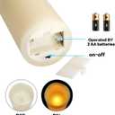VETOUR Flameless Battery Operated Candles: Pack of 6 LED Flickering Candle H4 5" 6" D3 Real Wax Pillar Electric Candles with 10-Key Remote and Timer for Home Party Christmas Decor