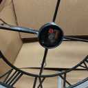 Cuspin Large Wall Clock for Living Room Decor, 24 Inch Round Farmhouse Wall Clocks Decorative Battery Operated with Solid Wood Frame, Non-Ticking Silent Rustic Wooden Clock Roman Numerals