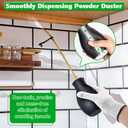 14OZ Diatomaceous Earth Powder Duster, Bulb Sprayer Insect Duster, Garden Powder Applicator Dispenser with Long Metal Tube for Home Organic Gardening Agricultural Supply