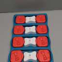 Outward Hound by Nina Ottosson Dog Brick  Interactive Treat Puzzle Enrichment Toy, Level2 Intermediate (Dog Brick (Red, White, Blue))