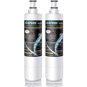 ICEPURE PLUS NSF53&42 Refrigerator Water Filter Replacement for Whirlpool 4396508 4396510, Everydrop EDR5RXD1, Filter 5, 4392857, WF285 PNL240V 4396918 9010 WF-NL300 WF-L500 RWF0500A RWF0500AH, 2 PACK