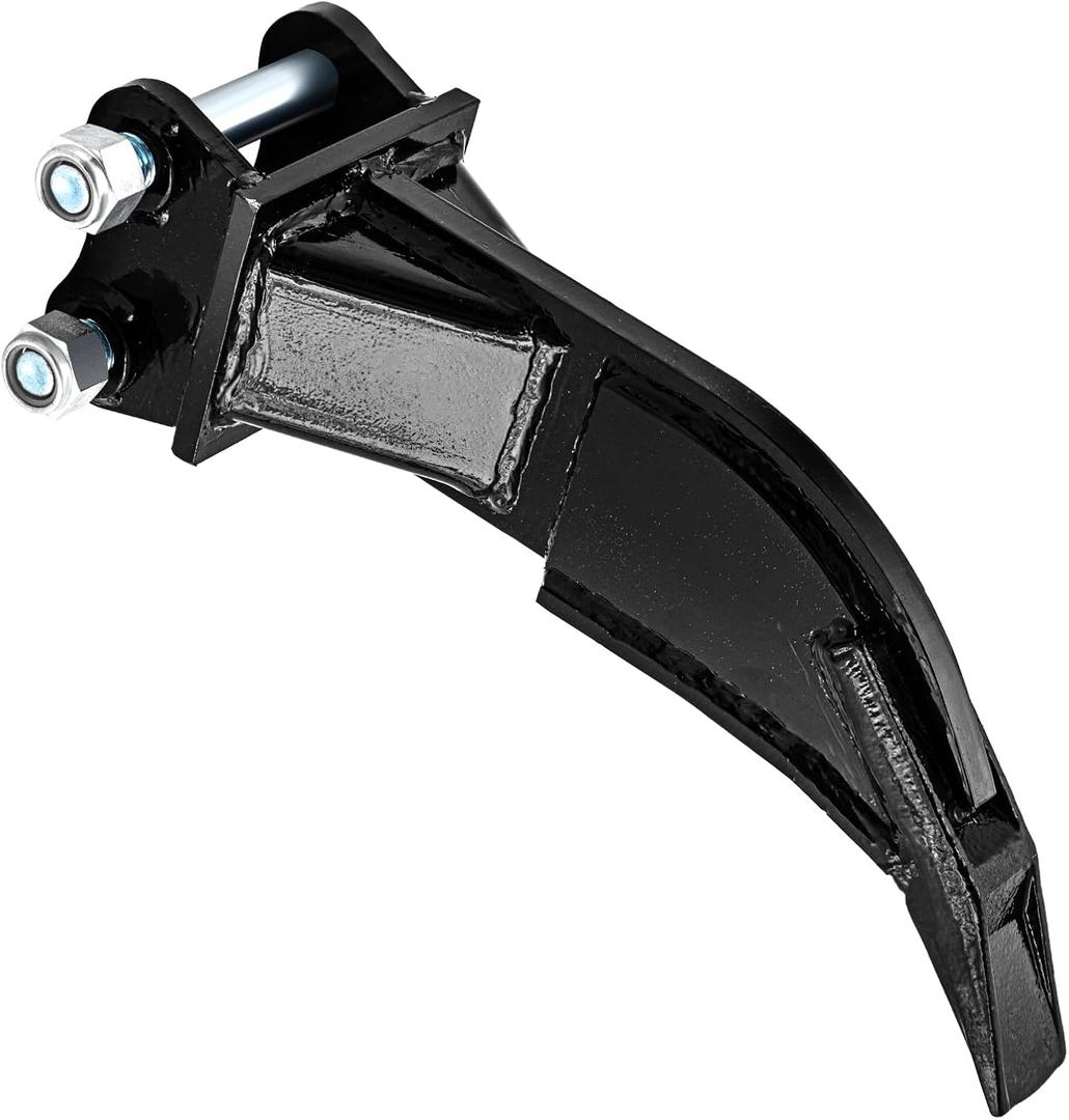 Mini Excavator Accessories Ripper Wide Backhoe Scarifier Mini Excavator Attachments Single Hook Ripper Teeth for 1 to 1.5 Tons, 3.54 in Span, 0.98 in Hole Diameter, 3.46 in Center Wheelbase