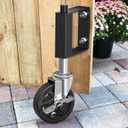 HOLKIE Heavy Duty Gate Caster, Spring Loaded Gate Wheel, Swivel Caster Wheels for Wooden Gate and Fence 220LBS Capacity