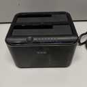 SSK Aluminum Hard Drive Docking Station, USB 3.0 to SATA Dual Bay External HDD Dock Caddy Reader for 2.5 & 3.5 inch SATA HDD SSD, with UASP Offline Cloner/Duplicator Function (2x20TB Supports) Black