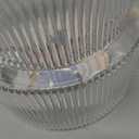 Ribbed Glass Vase, Flower Vase, Fluted Clear Vases for Flowers, Modern Vases for Living Room, Dining Table, Entryway, Shelf, Wedding, Office, Coffee Table, Birthday, 7.5 Inches