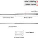 homdiy 5 Pcs 24 Inch Heavy Duty Center Mount Drawer Slides for Cabinet and Dresser Bottom Mount Drawer Slides 3/4 Extension Glide Track