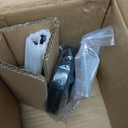 KLSS Black Pendant Lights Kitchen Island - Seeded Glass Pendant Light Fixture Multiple Stems Rods 3 Units 12 Inch 3 Units 4 Inch (1 Pack Black Seeded Downrod)